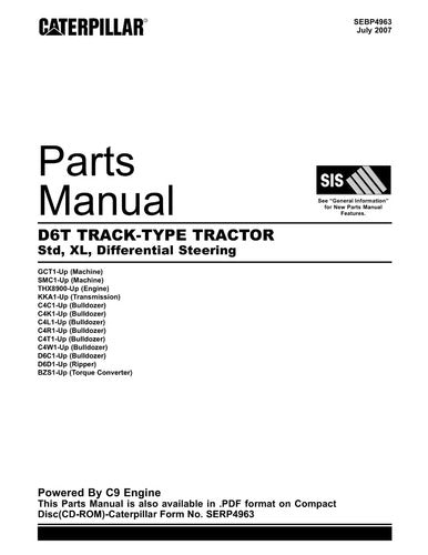 Catálogo De Peças Trator D6t Caterpillar