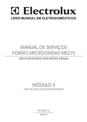 Manual De Serviço Forno Microondas Me 27 S Módulo Ii