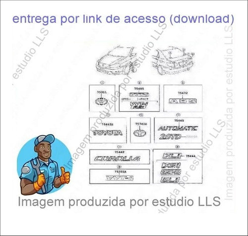 Catálogo Peças Toyota Corolla Xli Xei Seg 2002 - 2004
