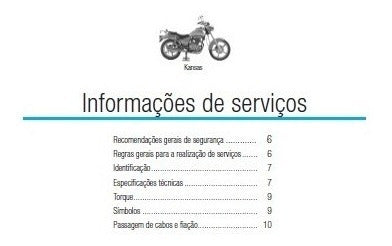 Manual De Serviços - Dafra Kansas 150 - 2008