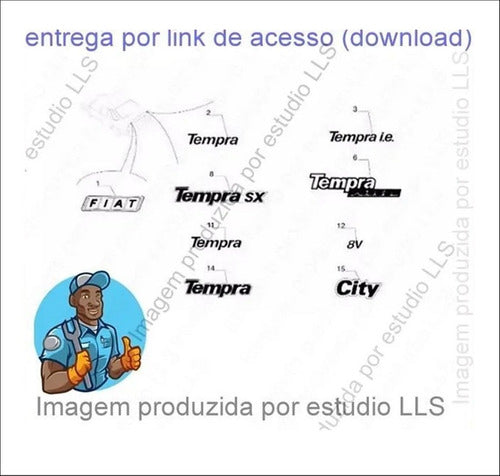 Catálogo Peças Fiat Tempra Sx 2.0 8v 4p 1997 - 1998