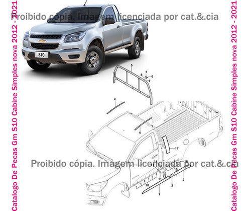 Catalogo De Pecas Gm S10 Cabine Simples Nova 2012 - 2021
