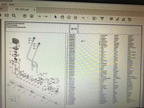 Catálogo Peças Trator Massey Ferguson 4291