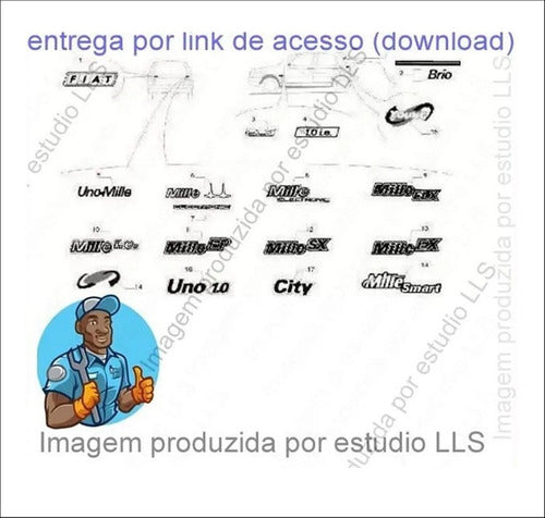 Catálogo Peças Fiat Uno Mille Brio Fire Young 1991 - 2004