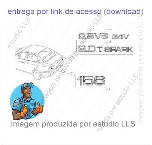 Catálogo Peças Alfa Romeo 156 Sportwagon 2.5 V6 24v 2003