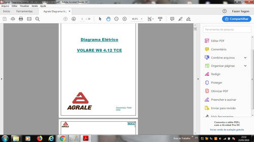 Esquema Eletrico W8 W9 Agrale Volare Mwm 4,12