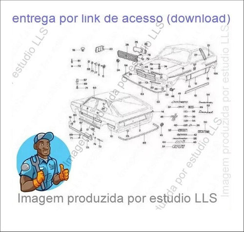 Catálogo Peças Vw Gol Bx Ls Cl Gt Gti Gts Ae Ap 1980 - 199