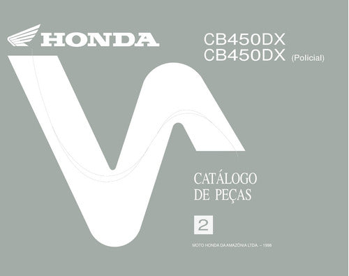 Catalogo De Pecas Honda Cb 450 Dx -