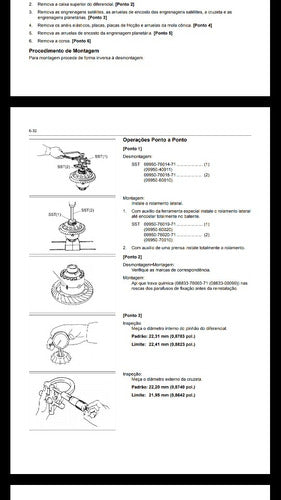 Manual De Serviço Empilhadeira Toyota 8fg/ 8fd10 ~ 30