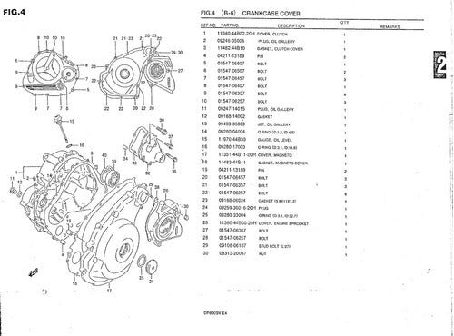 Catálogo De Peças Suzuki Dr800s 1999 -