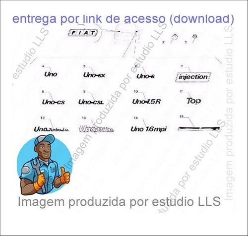 Catálogo Peças Fiat Uno 1.0 1.3 1.4 1.5 R 1.6 R 1985 - 200