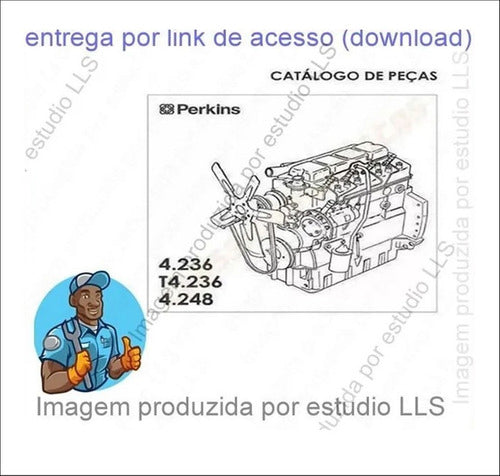 Catálogo Peças Motor Perkins 4.236 T4.236 4.248 Massey