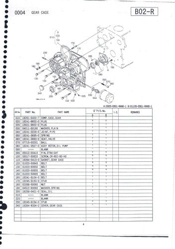 Catalogo De Pecas Motor Kubota D905 - D1105 -