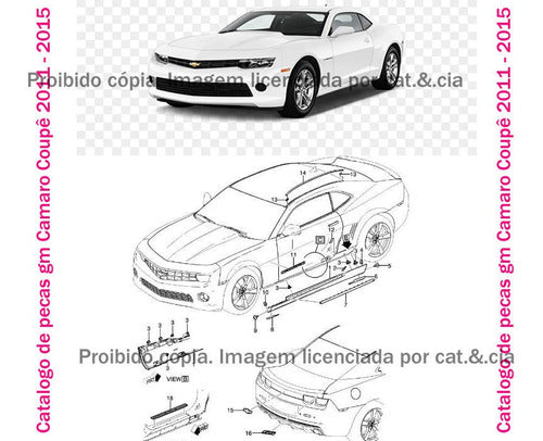 Catalogo De Pecas Gm Camaro Coupê 2011 - 2015