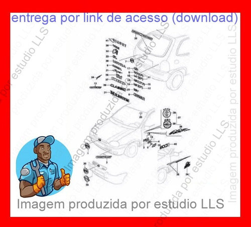 Manual Serviço Corsa 1995+ Catálogo Peças+ Manual Motor V