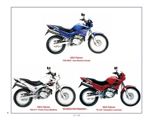 Nx4 Falcon (00 A 04) - Catálogo De Peças Honda -