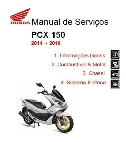Manual De Serviços - Honda Pcx 150 2014/2016