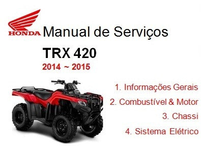 Manual De Serviços - Honda Trx 420 2014/2015
