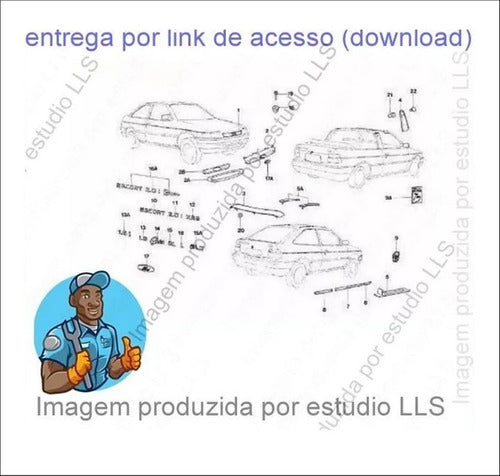 Catálogo Peças Ford Escort Xr3 Conversível 1993 - 1996