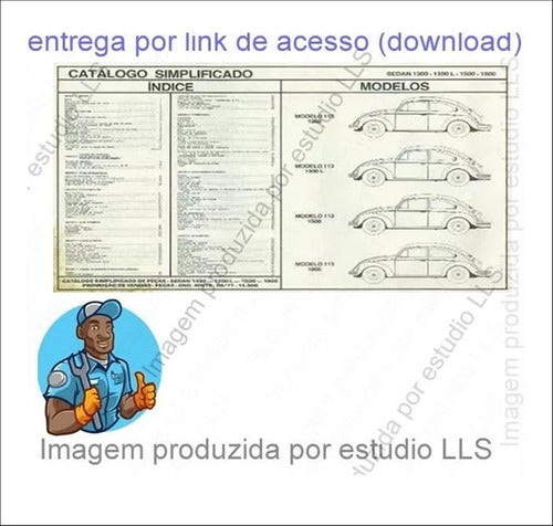 Catálogo Peças Volkswagen Fusca 1300 1500 1600 1970 - 1977