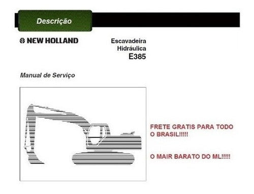 Manual De Serviço Escavadeira New Holland E385