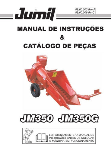 Catálogo De Peças E Manual Colhedeira Jm 350-350g -
