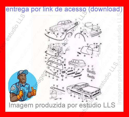 Manual Reparações Gm Chevette 1980 + Catálogo Peças Comp