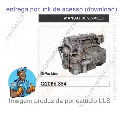 Manual Serviço Catálogo Peças Motor Perkins Q20b 6.354