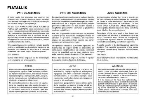 Catálogo De Peças De Reposição Fiatallis Fg 140 / Fg 170