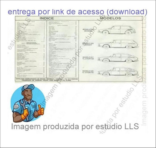 Catálogo Peças Volkswagen Variant Brasilia Tl 1973 - 1976