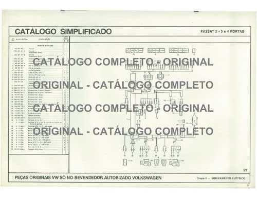 Catálogo Peças Volkswagen Passat Ts L Ls 1973 - 1978