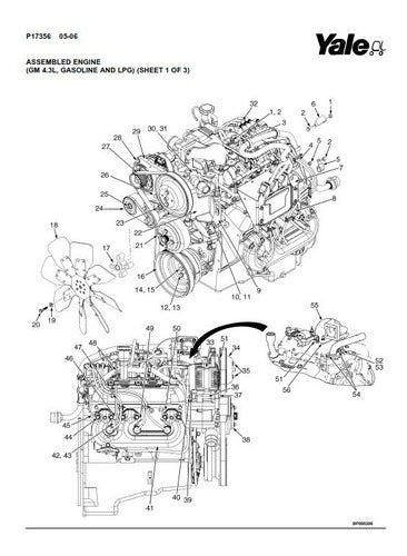 Manual Peca Empilhadeira Yale Gp/gdp/glp80-120vx(f813) Pg746