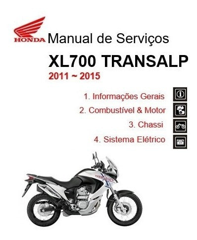 Manual De Serviços - Honda Xl700 Transalp 2011/2015