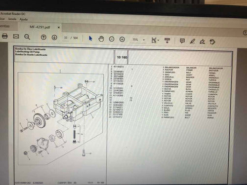 Catálogo Peças Trator Massey Ferguson 4291