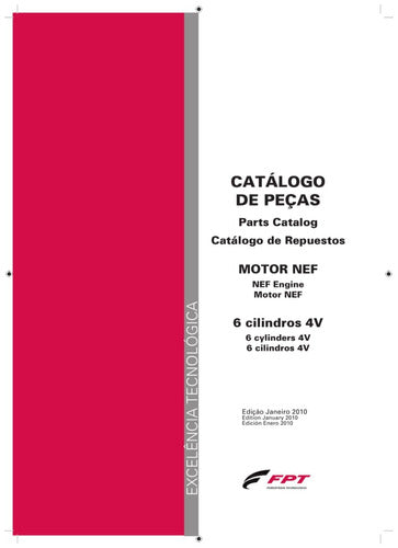 Catálogo De Peças Motor Nef 6 Cilindros 4v -