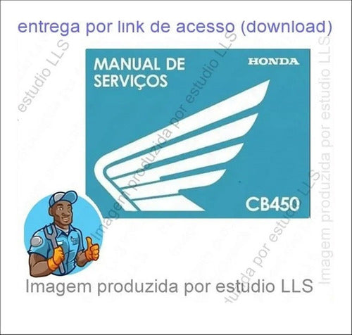 Manual Oficina Serviço Motocicleta Honda Cb 450 1983 - 1985