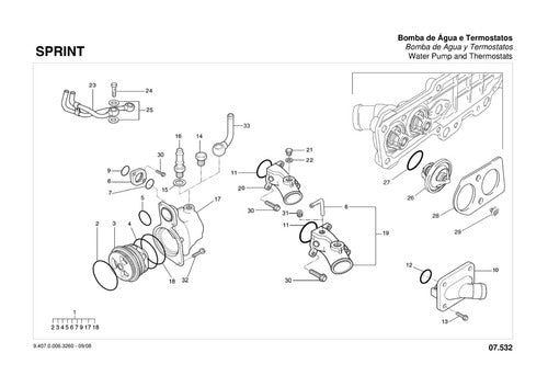 Mwm Catálogo De Peças Motor Sprint 4.07e -