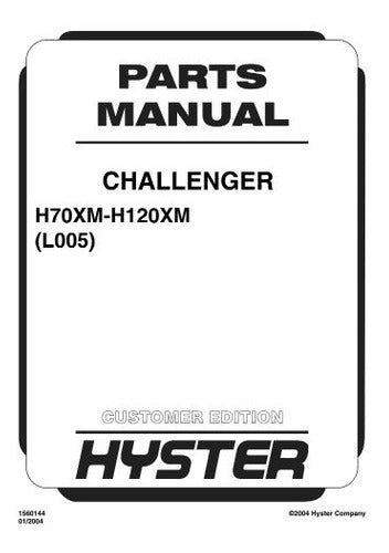 Manual Pecas Empilhadeira Hyster H70 120xm Serie L005 Pg502