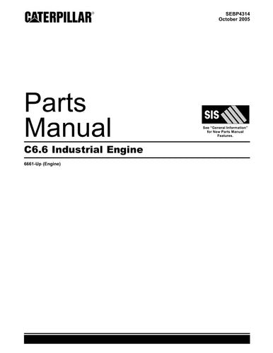 Catálogo De Peças Motor C6.6 Industrial Caterpillar -