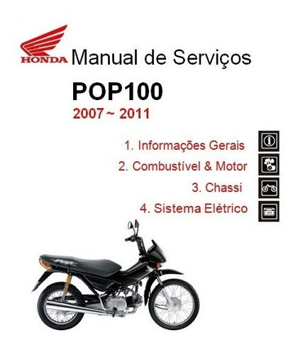 Manual De Serviços - Honda Pop 100 2007/2011