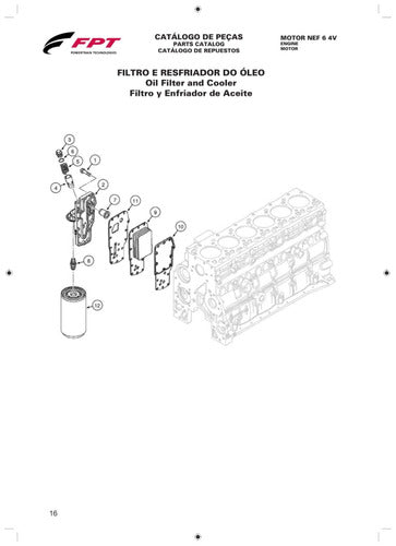 Catálogo De Peças Motor Nef 6 Cilindros 4v -