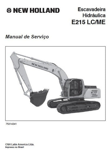 Manual De Serviço Escavadeira Hidraulica New Holland E215 L