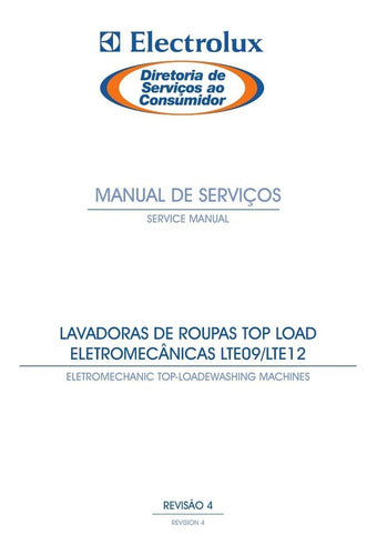 Manual De Serviços Lavadora Electrolux Lte09 E Lte12 -