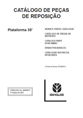 Catalogo De Peças Plataforma 35 Pes New Holland.