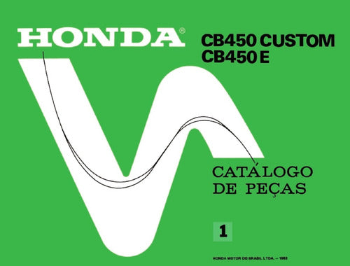 Catálogo De Peças Honda Cb450 Custom -