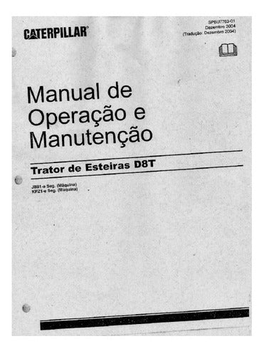Manual de operacao e manutencao trator esteira D8T