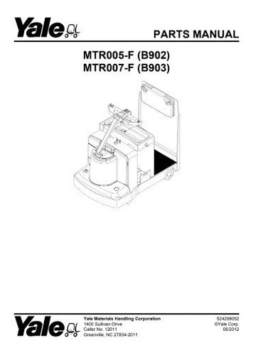 Manual Pecas Empilhadeira Yale Mtr005 007f Serie B902 130pg