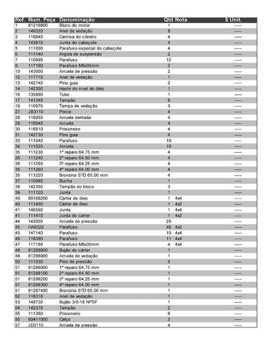 Catálogo Peças Tratores Valtra Valmet 885 - Mwm