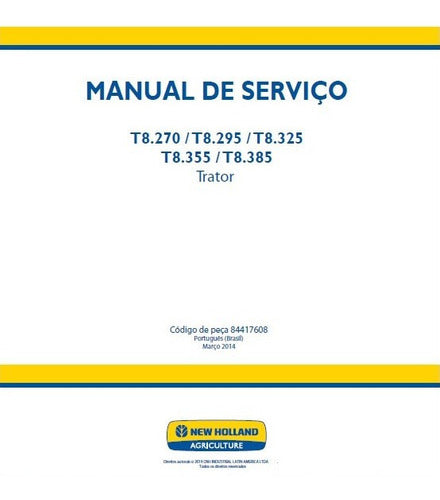 Manual De Serviço Tratores New Holland T8