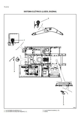 Manual De Serviço Escavadeira Hidraulica New Holland E215 L